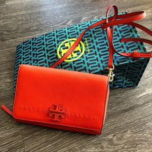 Tory Burch McGraw Flat Wallet Cross-Body